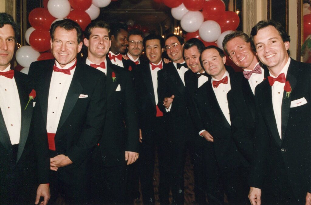 Gentlemen at The Red and White Ball